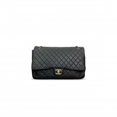 CHANEL BLACK CAVIAR XXL FLAP BAG (46*28*14cm)